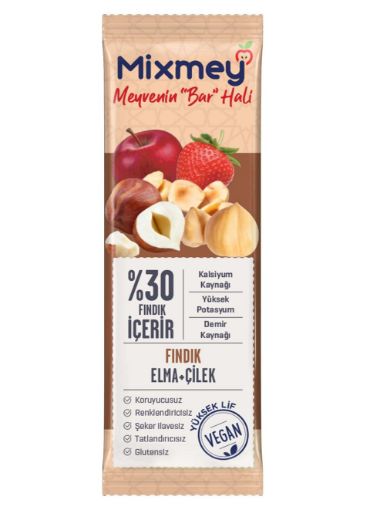 MİXMEY ELMALI ÇİLEKLI FINDIKLI 25 GR resmi