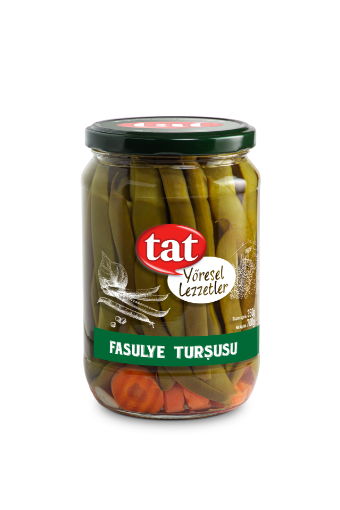 TAT TURŞU TAZE FASULYE 680 GR CAM resmi