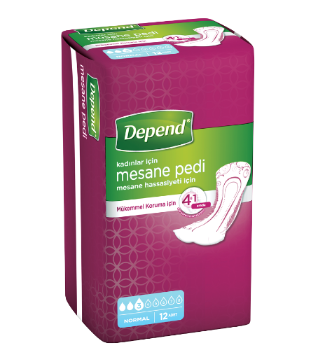 DEPEND MESANE PEDİ KADIN NORMAL (12*6)'' resmi