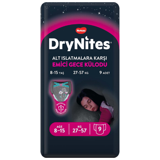 HUGGIES DRYNITES BUYUK KIZ (3x9) resmi