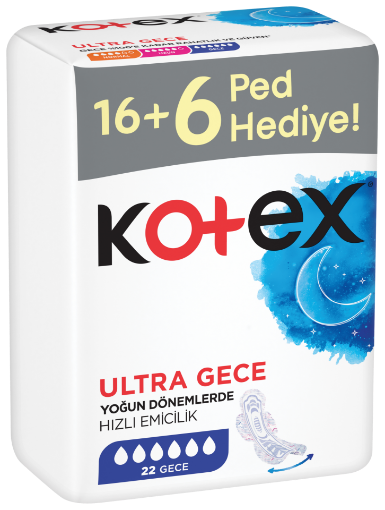 KOTEX ULTRA DEV EKO GECE (22X12) resmi