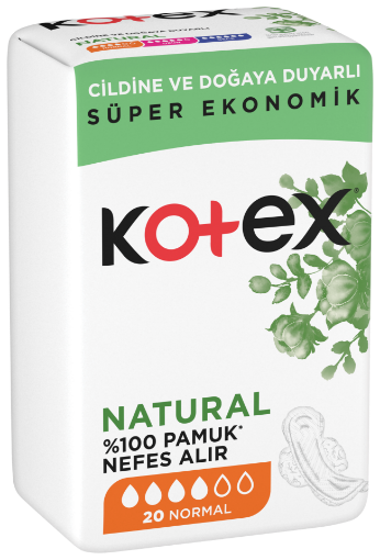 KOTEX NATURAL ULTRA QUADRO NORMAL(20X12) resmi