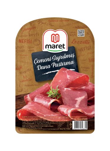 MARET ÇEMENİ SIYRILMIŞ PASTIRMA 100 GR resmi