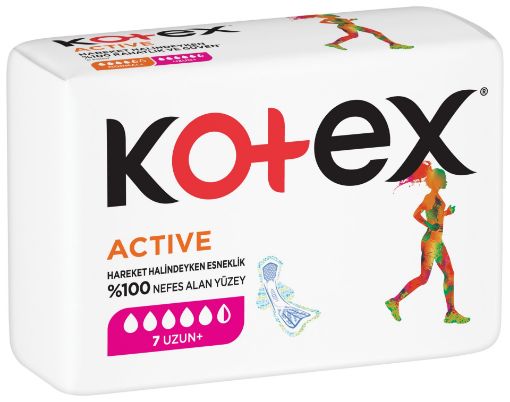 KOTEX ACTIVE SINGLE UZUN (7X24) resmi