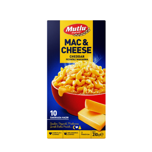 MUTLU MAKARNA MAC AND CHEESE 210 GR resmi