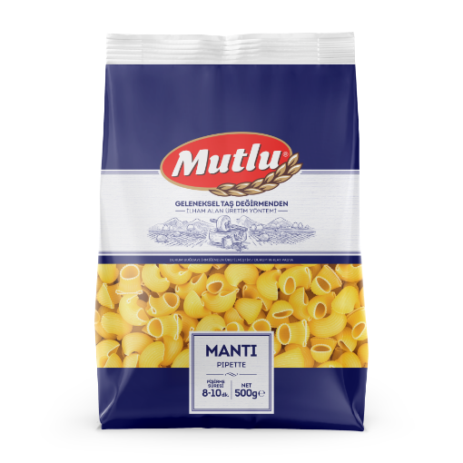 MUTLU MAKARNA MANTI 500 GR resmi