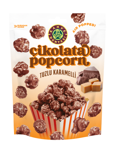 KD POPCORN BİT. ÇİKOLATALI KARAMEL 80 GR resmi