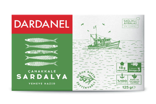 DARDANEL Z.YAĞLI SARDALYA 125G resmi