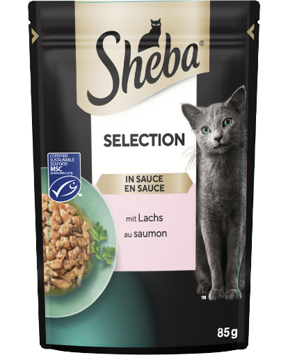 SHEBA YETİŞKİN SOMONLU YAŞ MAMA  85GR*28 resmi