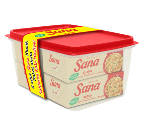 SANA KLASİK PAKET*4+ SAKLAMA KABI COPACK resmi