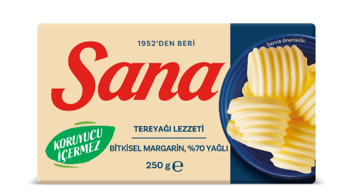 SANA TEREYAĞI LEZZETİ PAKET 250 GR 24'LÜ resmi